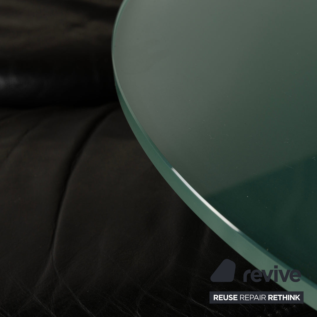 Canapé deux places en cuir noir De Sede DS-152