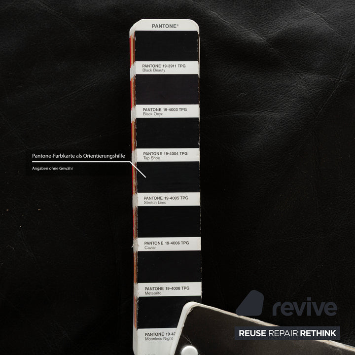 Canapé deux places en cuir noir De Sede DS-152