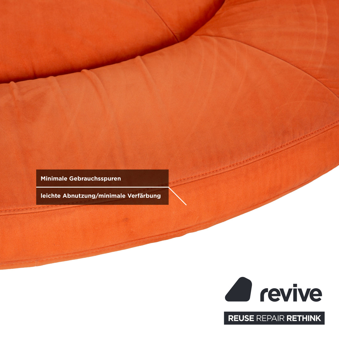 de Sede DS 152 Stoff Zweisitzer Orange Sofa Couch