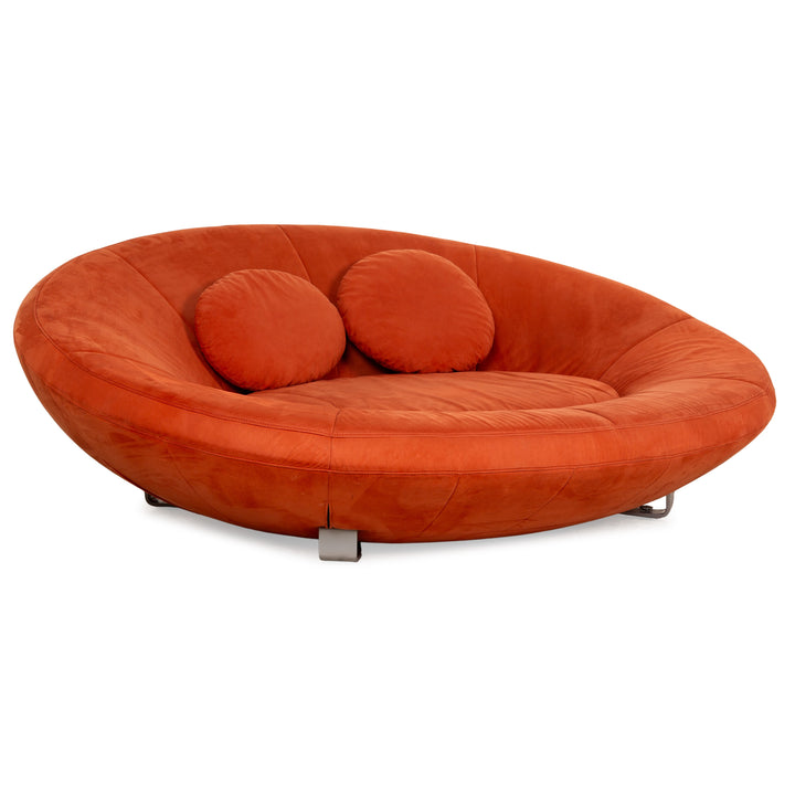 de Sede DS 152 Fabric Two Seater Orange Sofa Couch
