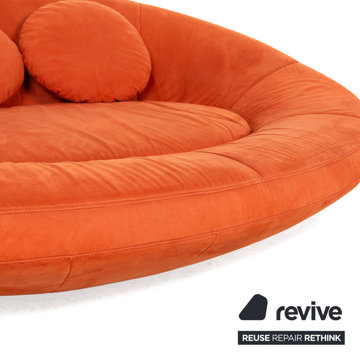 de Sede DS 152 Fabric Two Seater Orange Sofa Couch