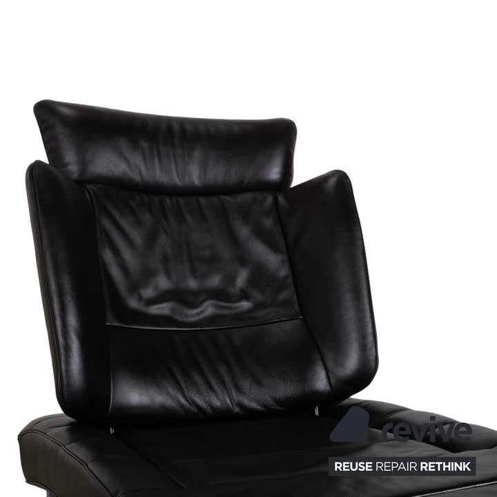 de Sede DS-158 Leder Chrom Liege Schwarz manuelle Funktion