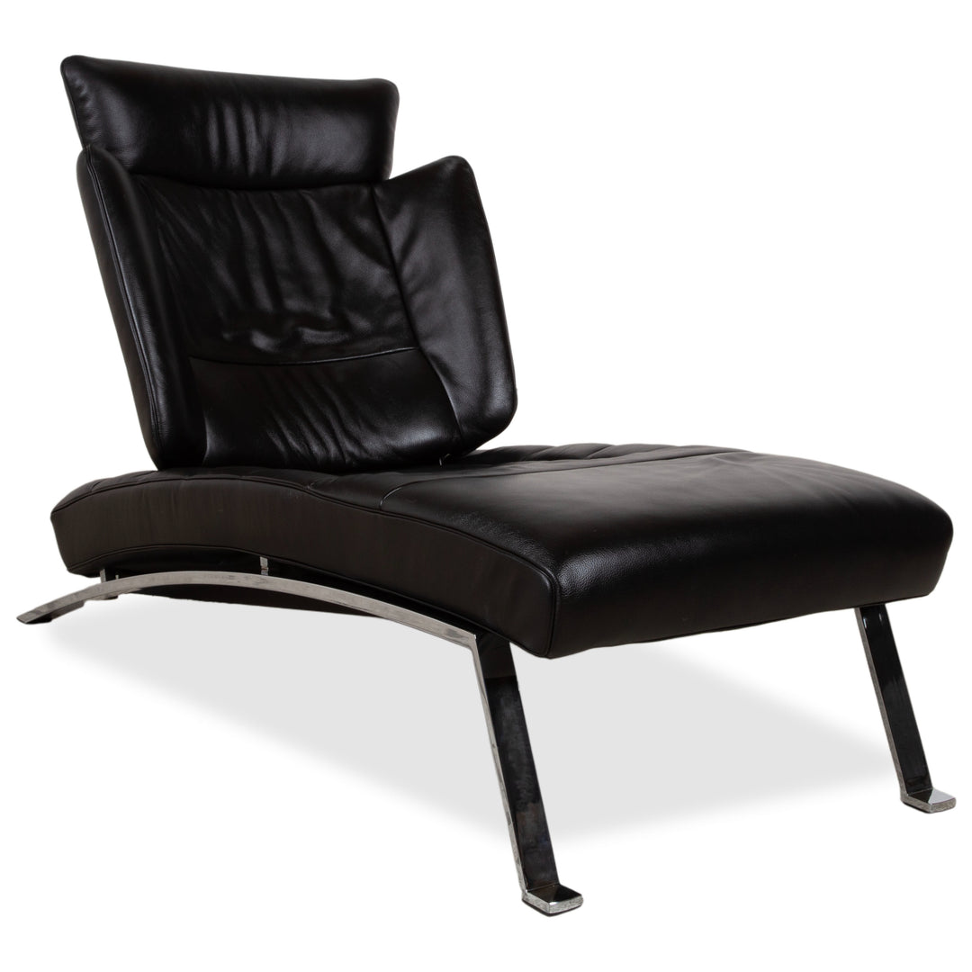 de Sede DS-158 Leder Chrom Liege Schwarz manuelle Funktion
