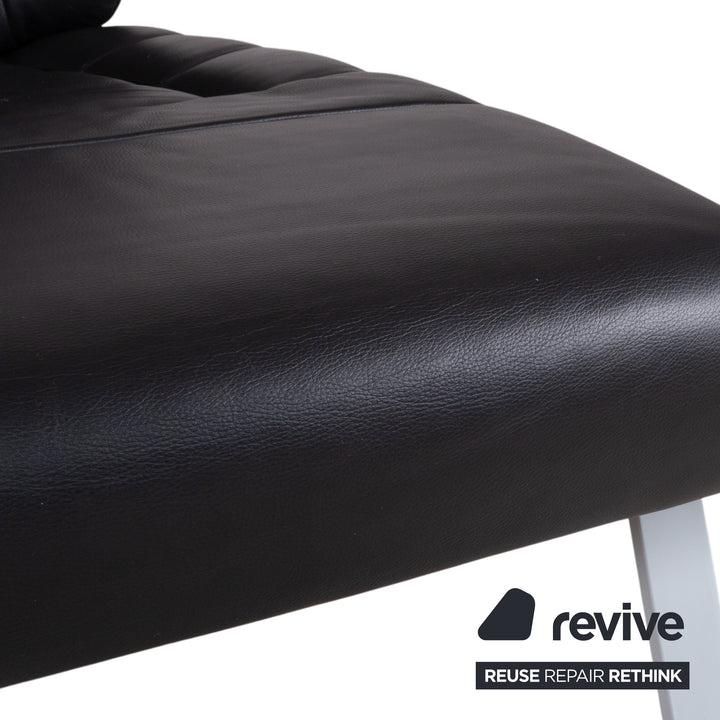 De Sede DS-158 Leder Liege Schwarz manuelle Funktion
