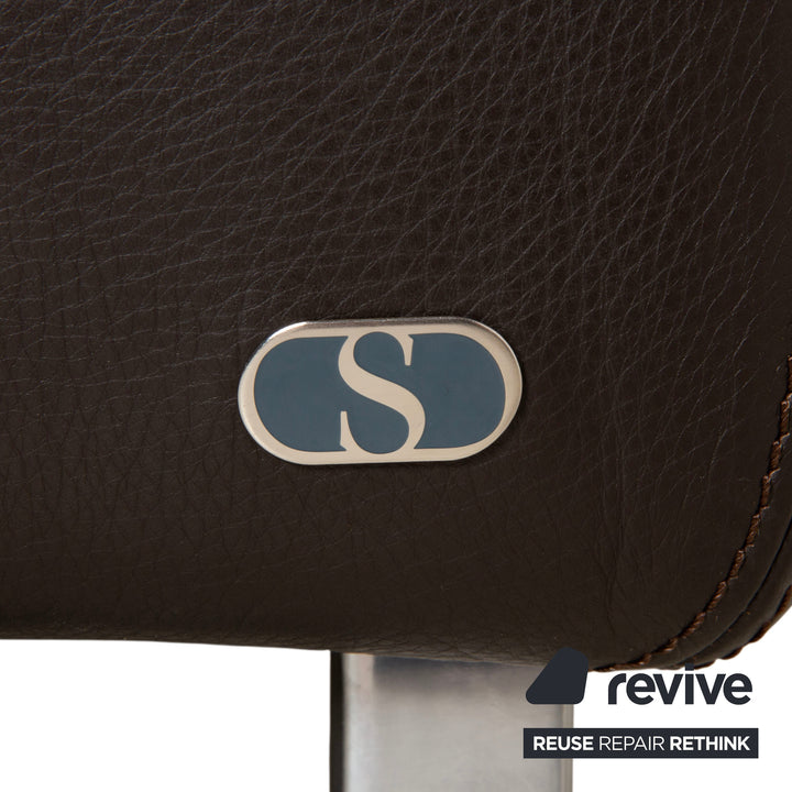 Canapé d'angle inclinable DS-165 de Sede, marron, design Hugo de Ruiter, fonction manuelle