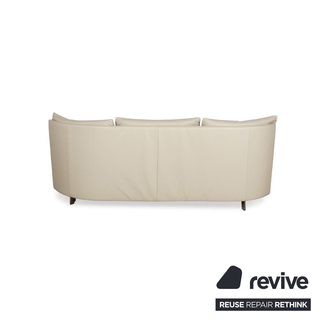 de Sede DS 167 Leather Three Seater Cream Manual Function Sofa Couch