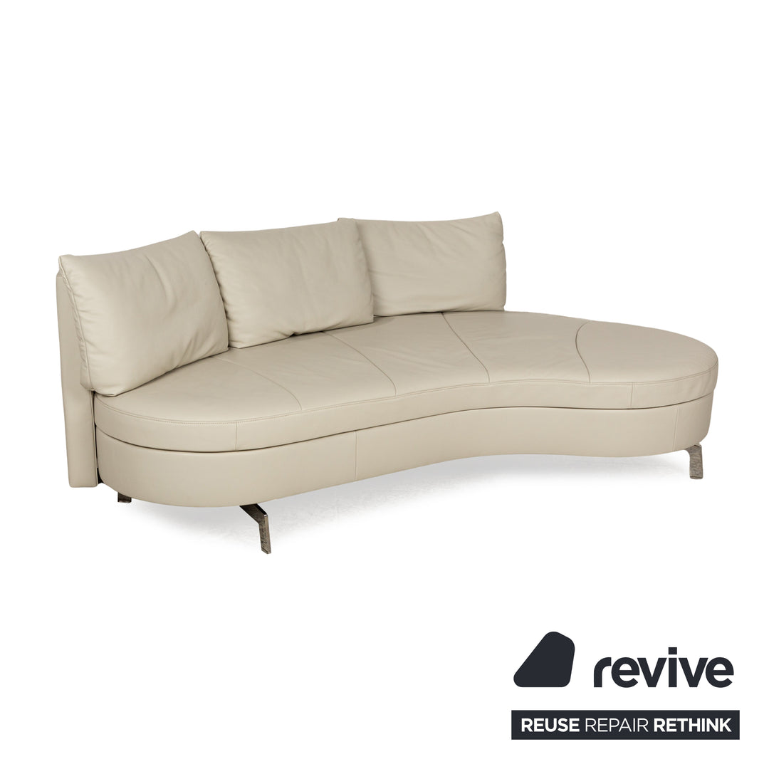 de Sede DS 167 Leather Three Seater Cream Manual Function Sofa Couch