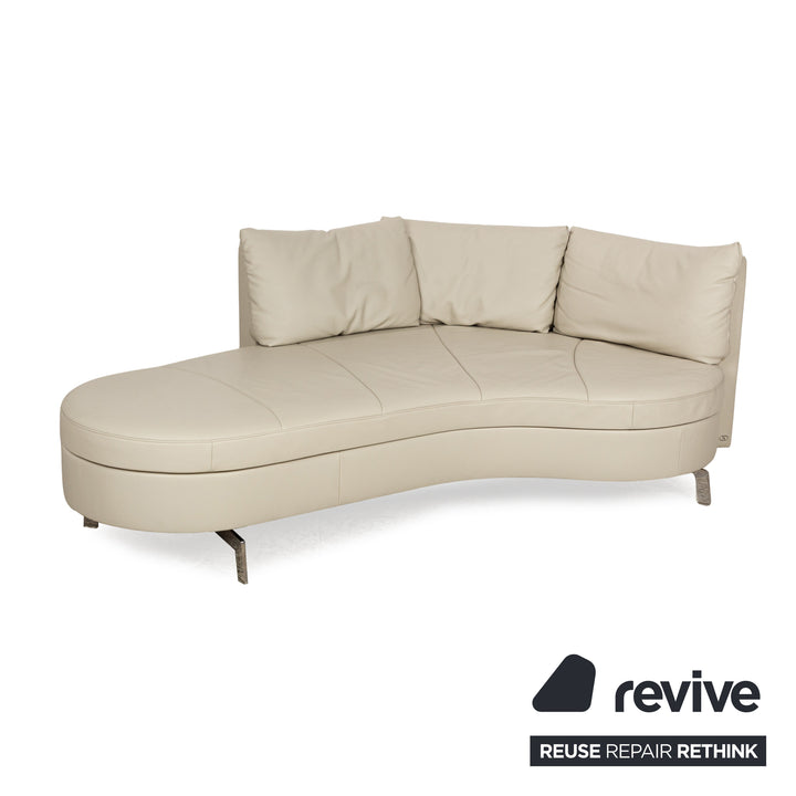 de Sede DS 167 Leather Three Seater Cream Manual Function Sofa Couch