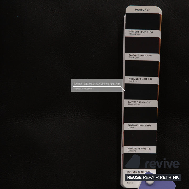 de Sede DS 17 Designer Leder Sofa Schwarz Zweisitzer Couch