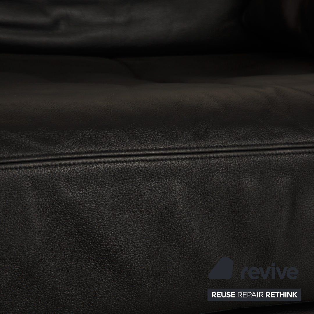 de Sede DS 17 Leder Dreisitzer Blau Dunkelblau Sofa Couch