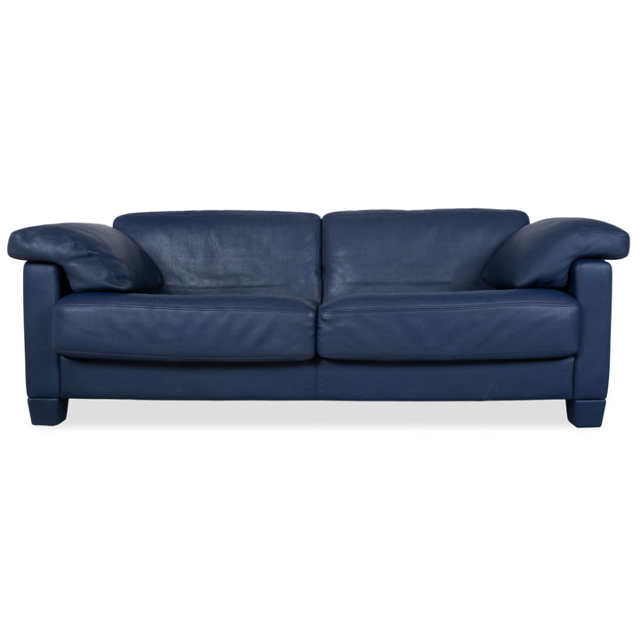 de Sede DS 17 Leder Dreisitzer Dunkelblau Marineblau