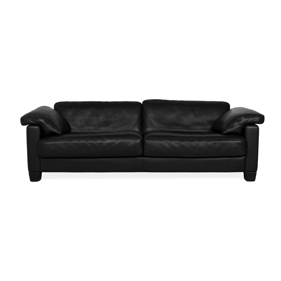 de Sede DS-17 Leder Dreisitzer Schwarz Sofa Couch