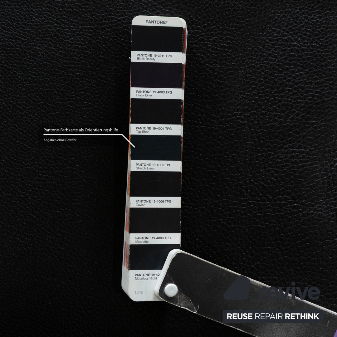 de Sede DS-17 Leder Dreisitzer Schwarz Sofa Couch