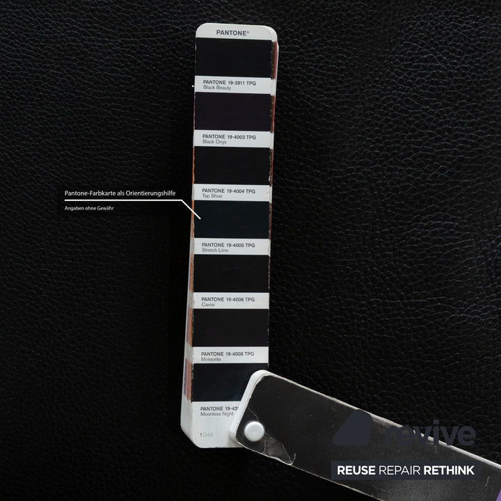 de Sede DS-17 Leder Dreisitzer Schwarz Sofa Couch