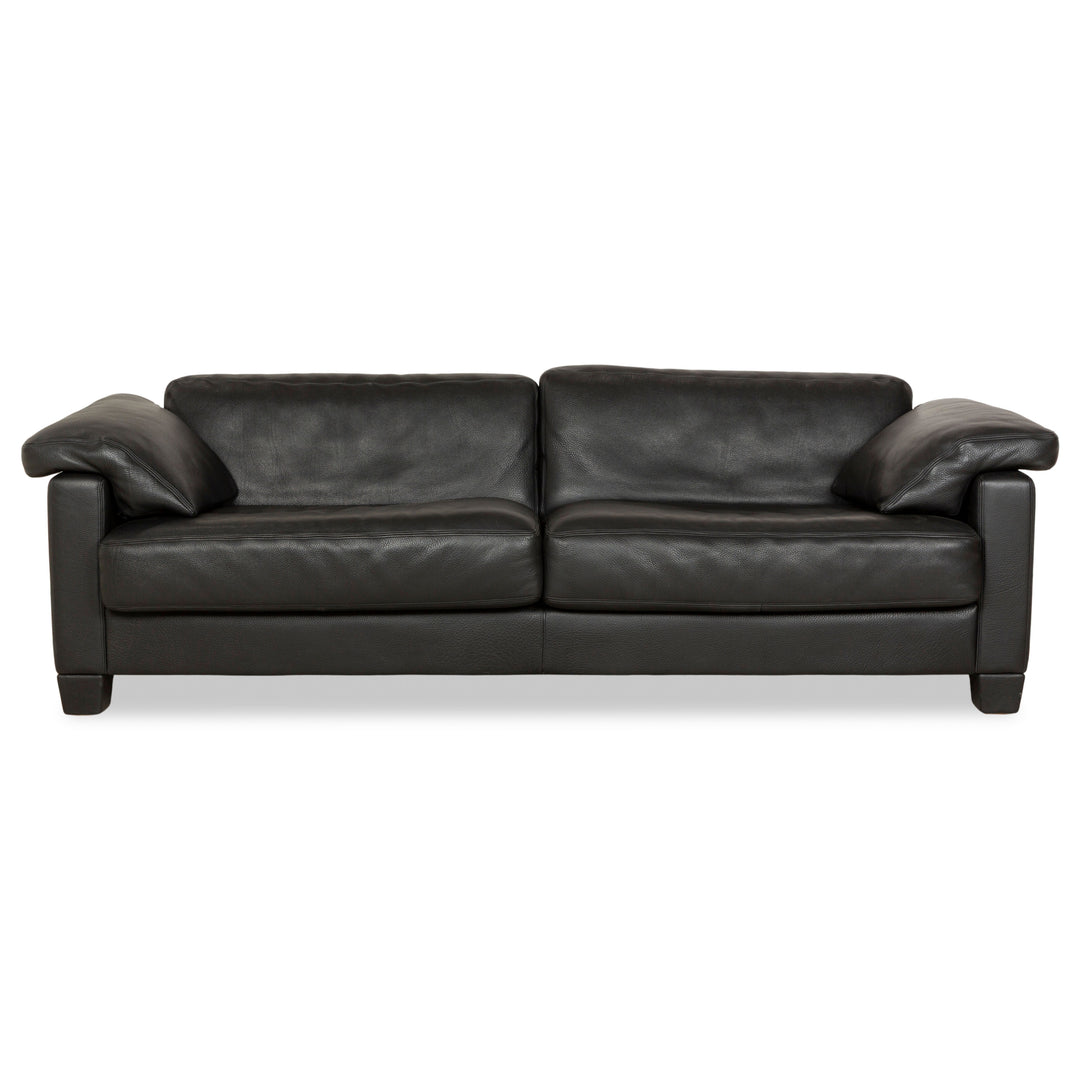 De Sede DS-17 Leder Dreisitzer Schwarz Sofa Couch