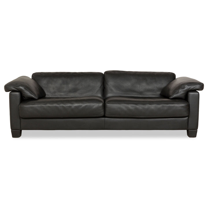 De Sede DS-17 Leder Dreisitzer Schwarz Sofa Couch