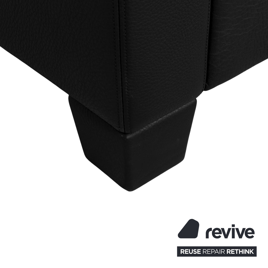 de Sede DS-17 Leder Dreisitzer Schwarz Sofa Couch