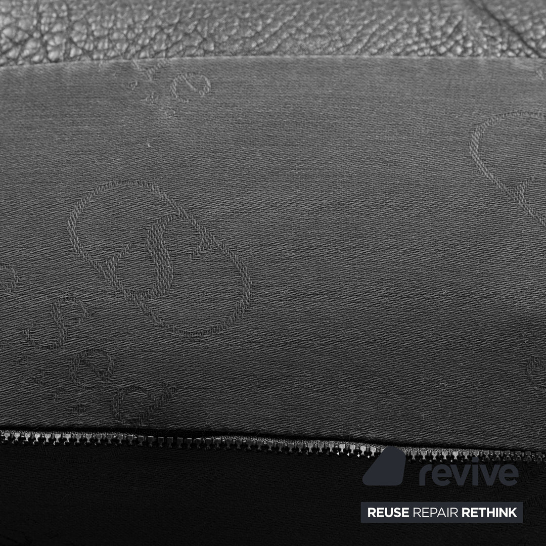 de Sede DS-17 Leder Dreisitzer Schwarz Sofa Couch