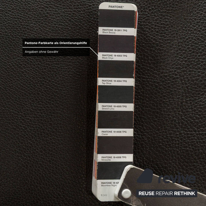 De Sede DS-17 Leder Dreisitzer Schwarz Sofa Couch