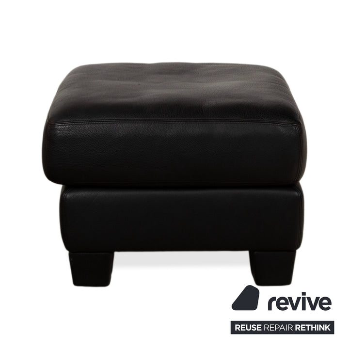 de Sede DS-17 Leder Hocker Schwarz