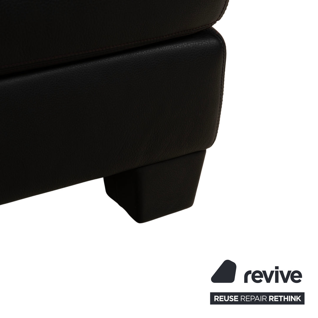 de Sede DS-17 Leder Hocker Schwarz