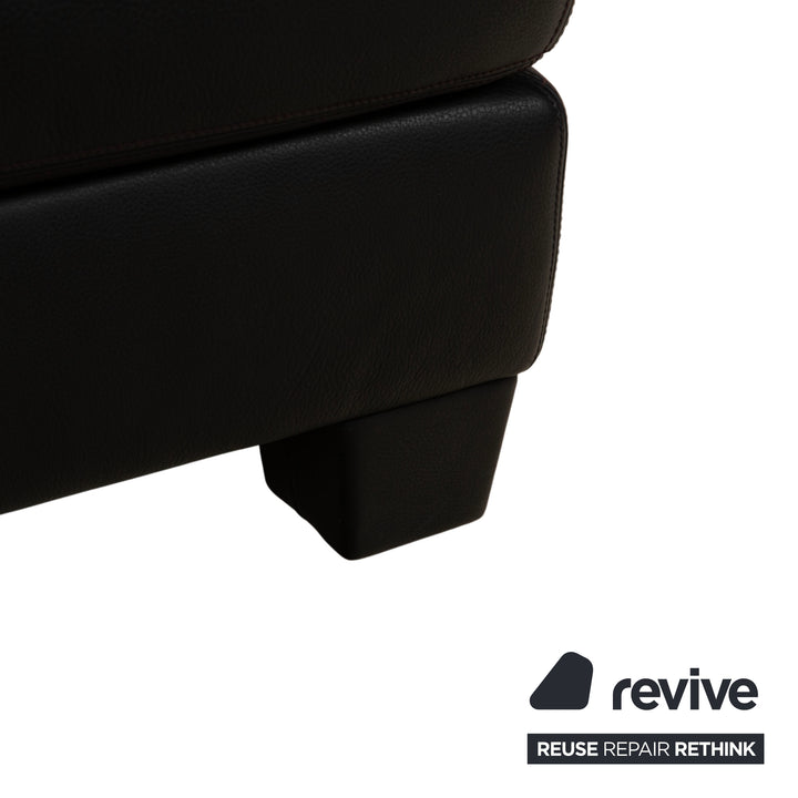 de Sede DS-17 Leder Hocker Schwarz