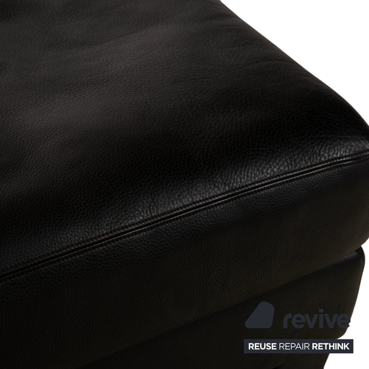 de Sede DS-17 Leder Hocker Schwarz