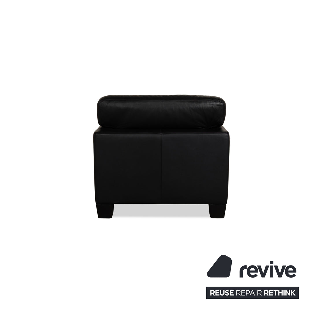 De Sede DS 17 leather armchair dark blue