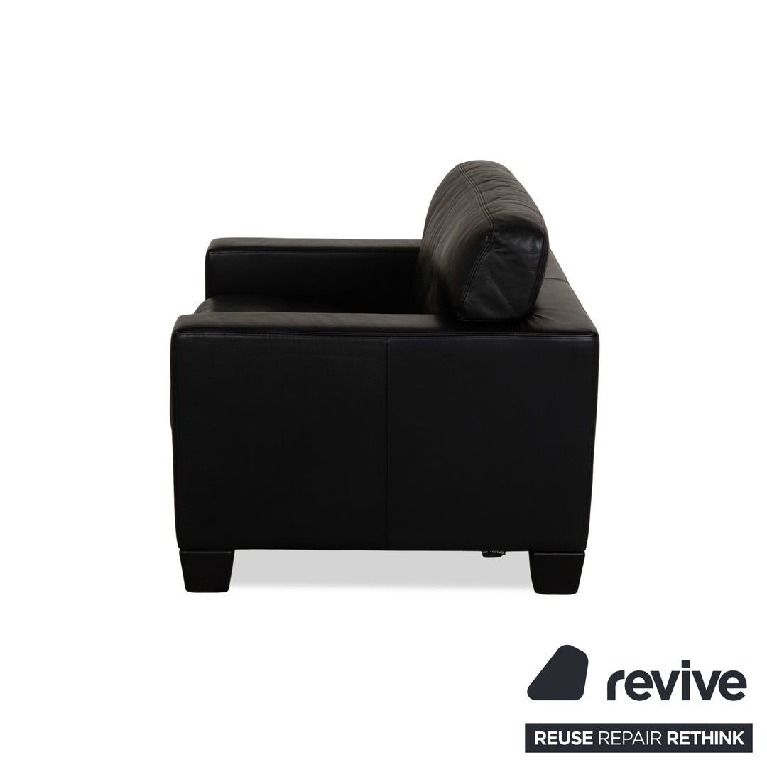 De Sede DS 17 leather armchair dark blue