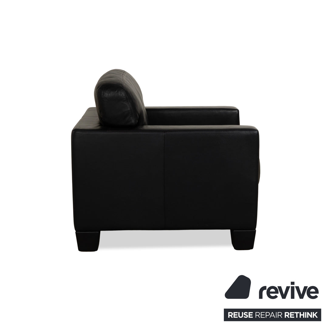 De Sede DS 17 leather armchair dark blue