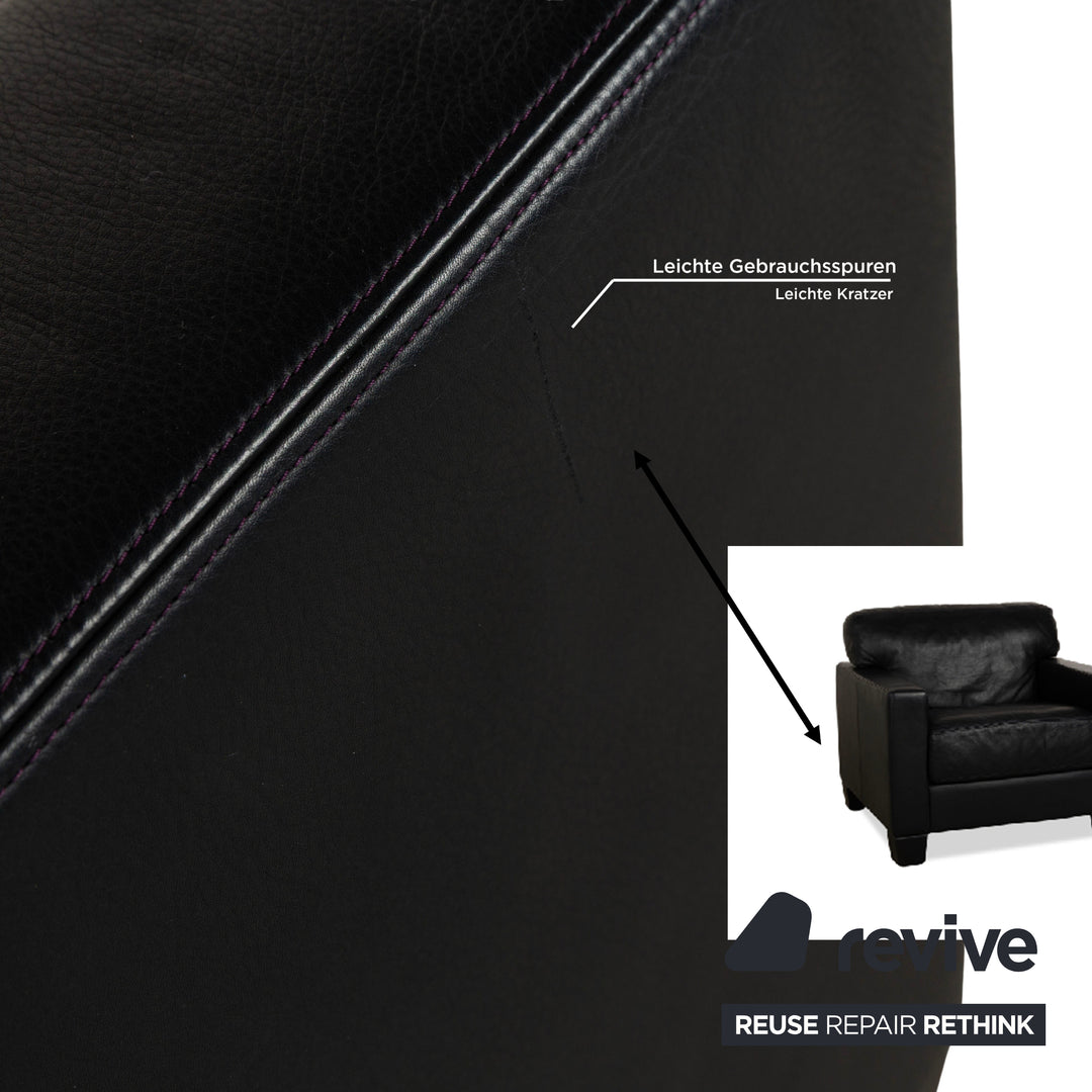 De Sede DS 17 Leder Sessel Dunkelblau
