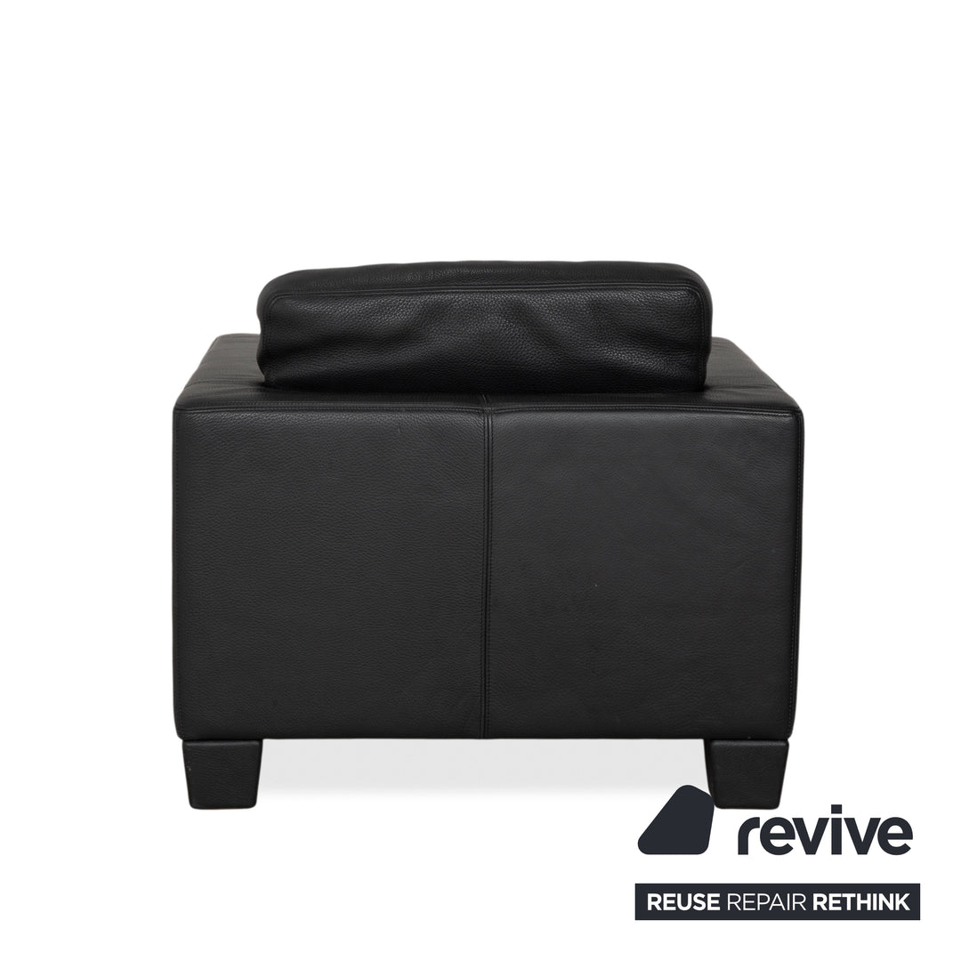 Fauteuil en cuir noir de Sede DS-17