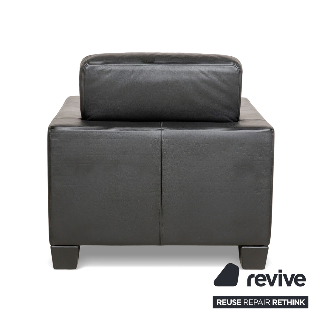 de Sede DS-17 Leder Sessel Schwarz