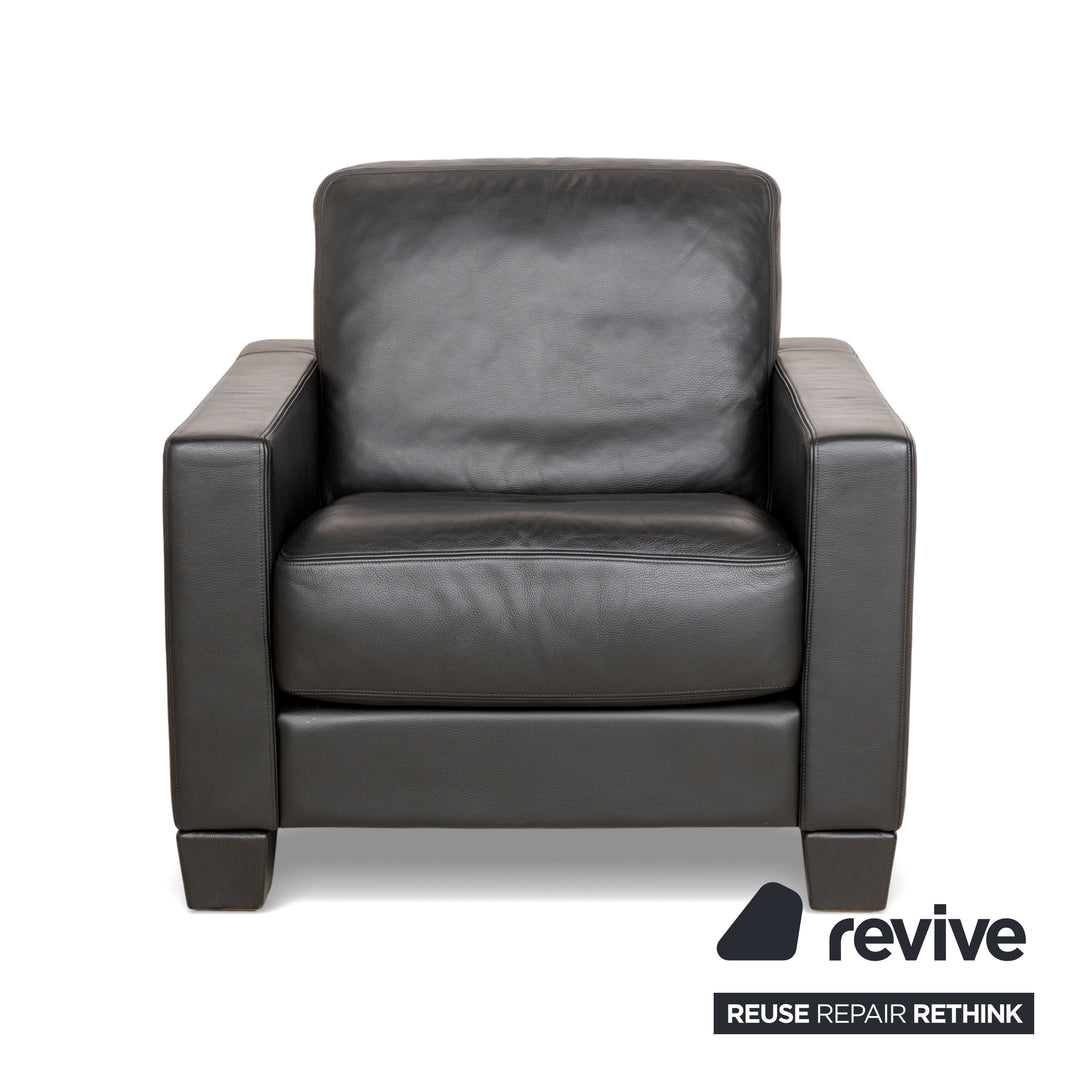 de Sede DS-17 Leder Sessel Schwarz