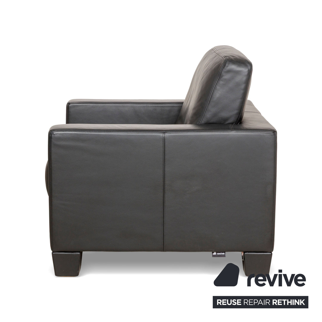 de Sede DS-17 Leder Sessel Schwarz