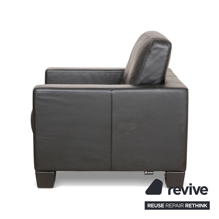 de Sede DS-17 Leder Sessel Schwarz