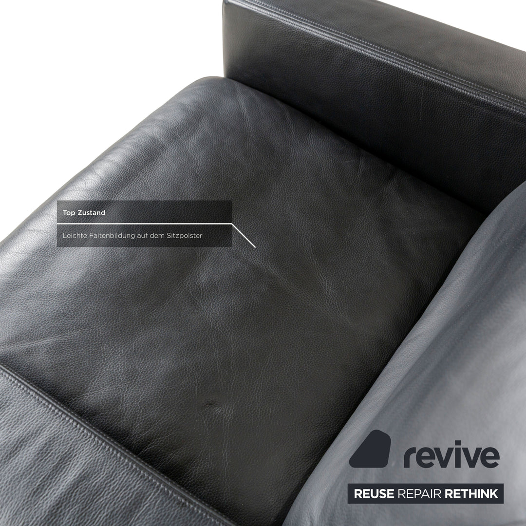 de Sede DS-17 Leder Sessel Schwarz