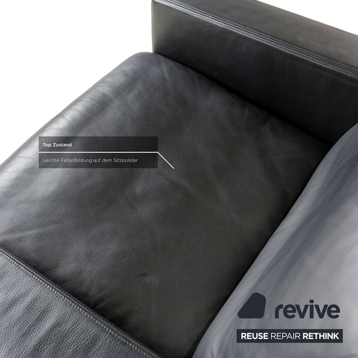 de Sede DS-17 Leder Sessel Schwarz