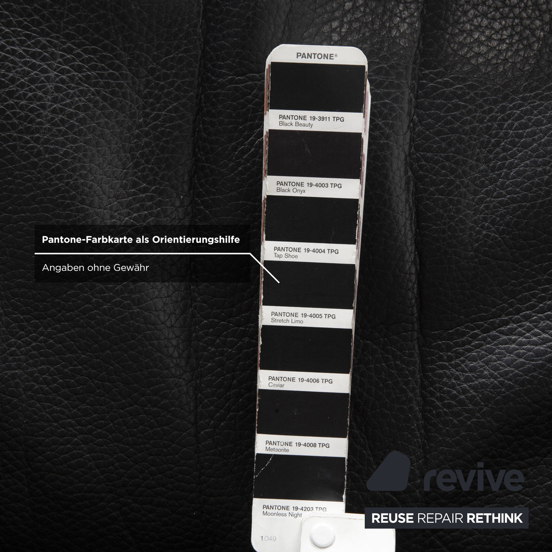 Fauteuil en cuir noir de Sede DS-17