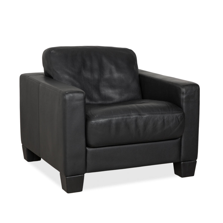 Fauteuil en cuir noir de Sede DS-17