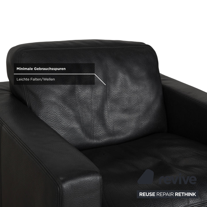 de Sede DS-17 Leder Sessel Schwarz