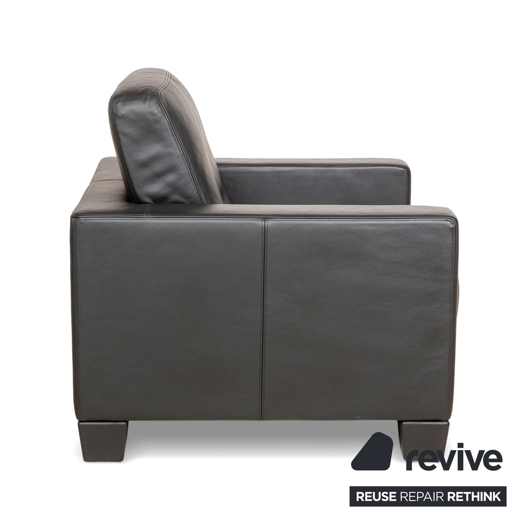 de Sede DS-17 Leder Sessel Schwarz