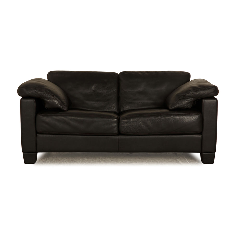 de Sede DS 17 leather two-seater dark brown sofa couch
