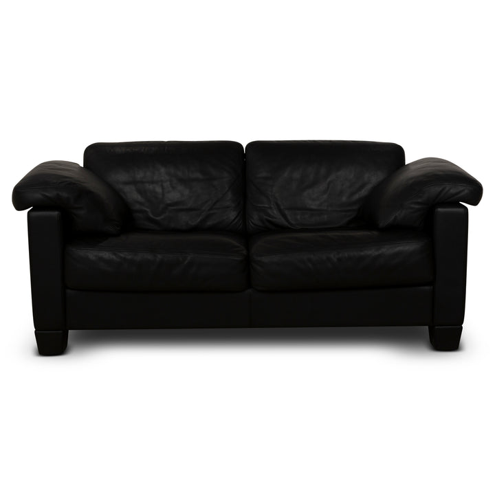 De Sede DS-17 Leder Zweisitzer Schwarz Sofa Couch