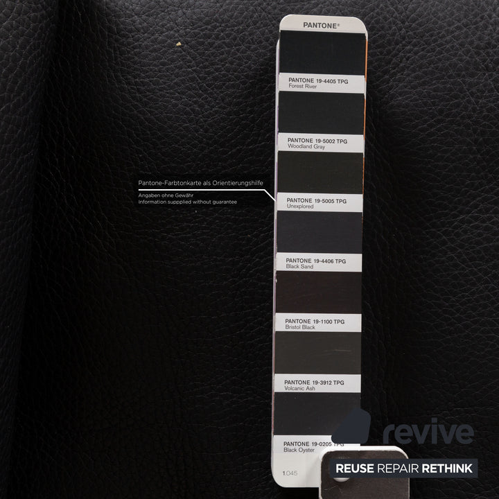 de Sede DS-17 Leder Zweisitzer Schwarz Sofa Couch