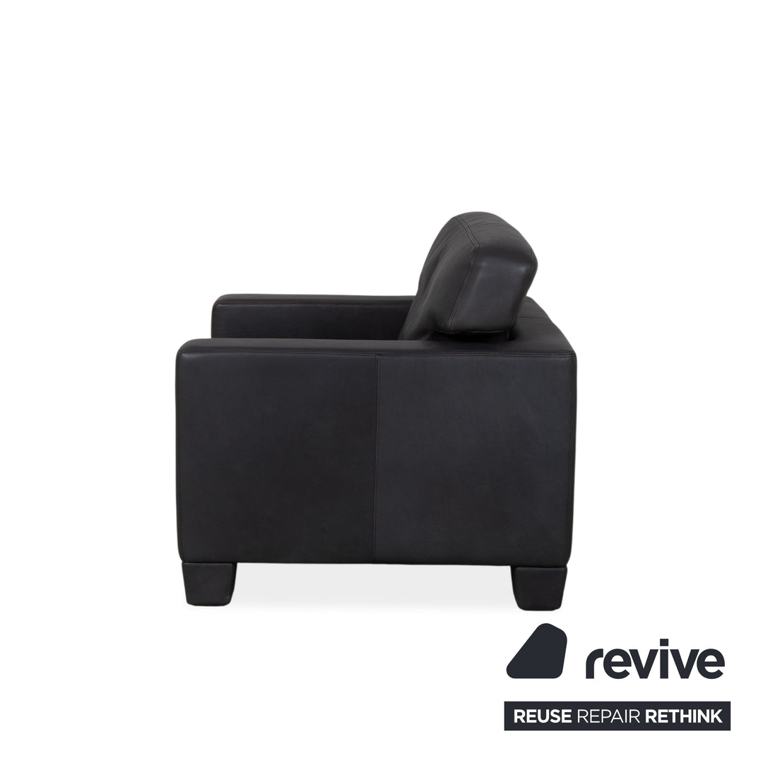 de Sede DS 17 / WK 612 Fauteuil en cuir gris anthracite