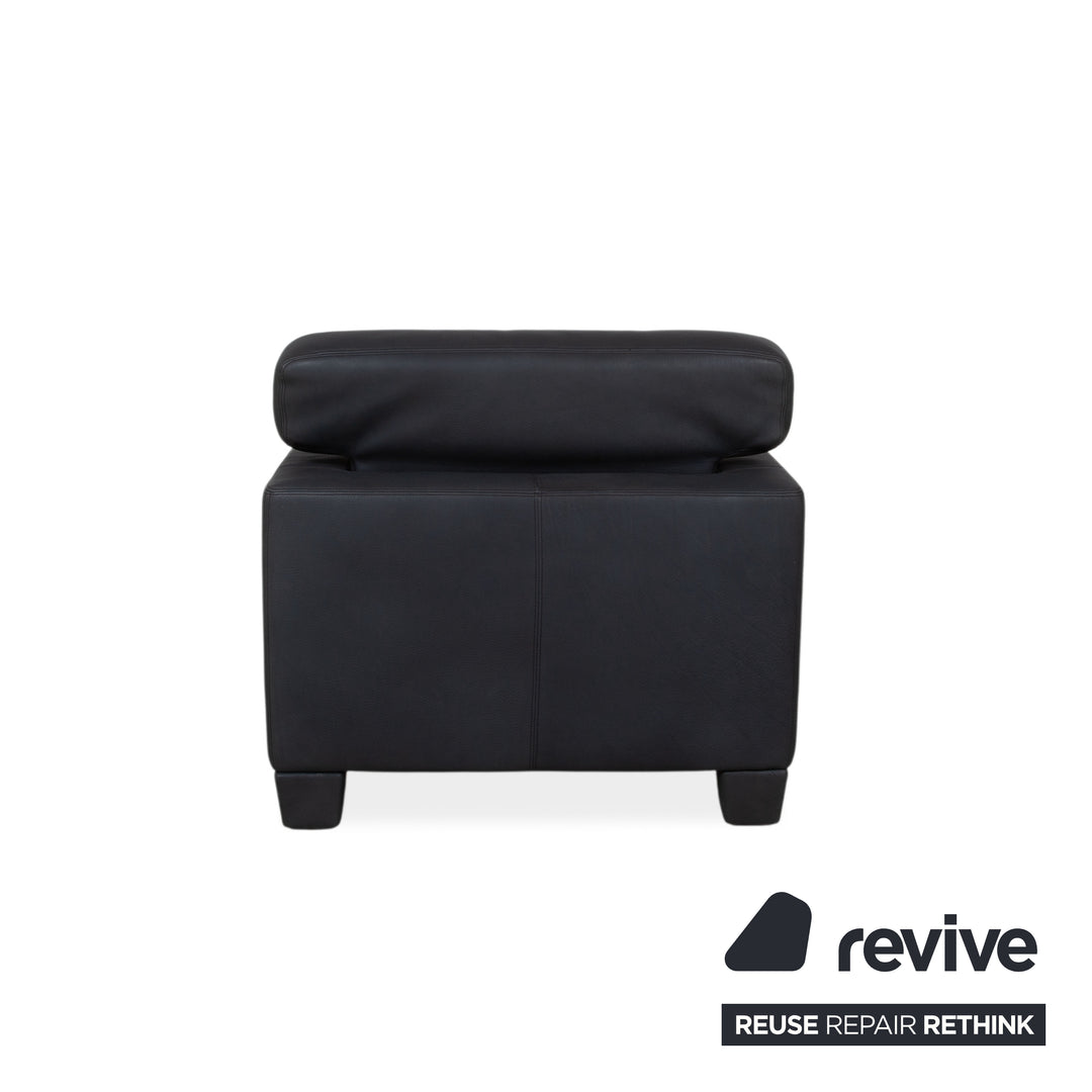 de Sede DS 17 / WK 612 Fauteuil en cuir gris anthracite