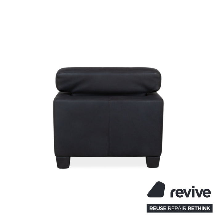 de Sede DS 17 / WK 612 Fauteuil en cuir gris anthracite