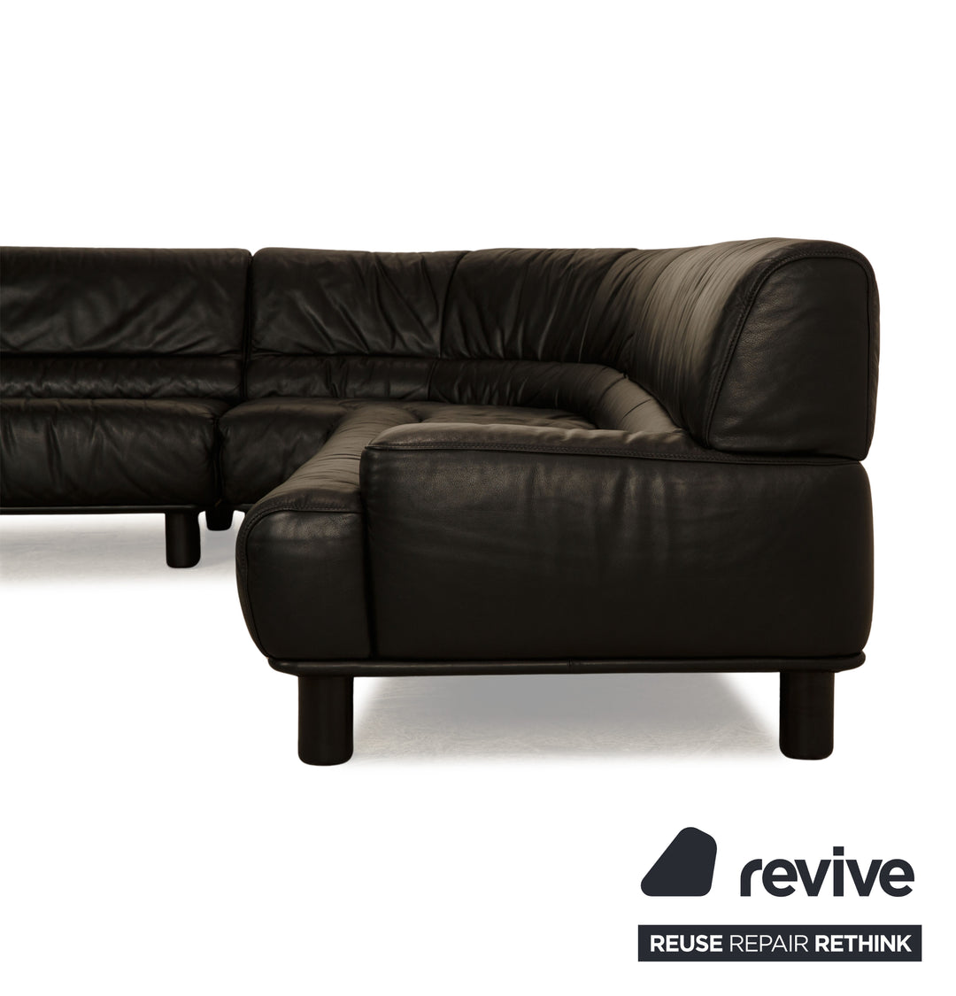 de Sede DS-18 Leather Corner Sofa Black Sofa Couch