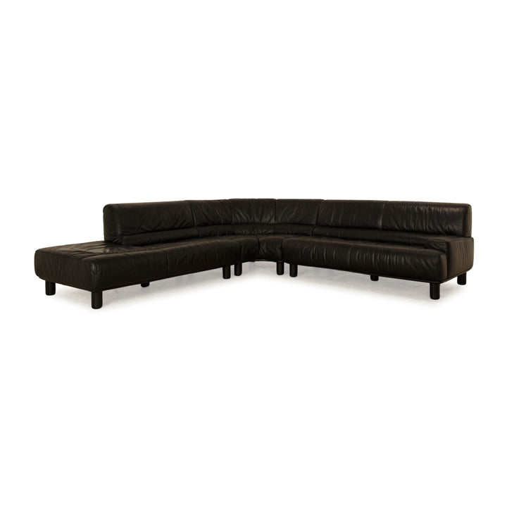 de Sede DS-18 Leather Corner Sofa Black Sofa Couch